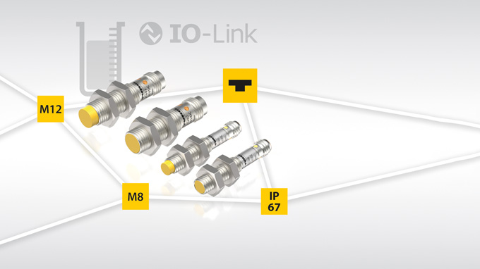 Détecteurs capacitifs M8/M12 avec IO-Link 